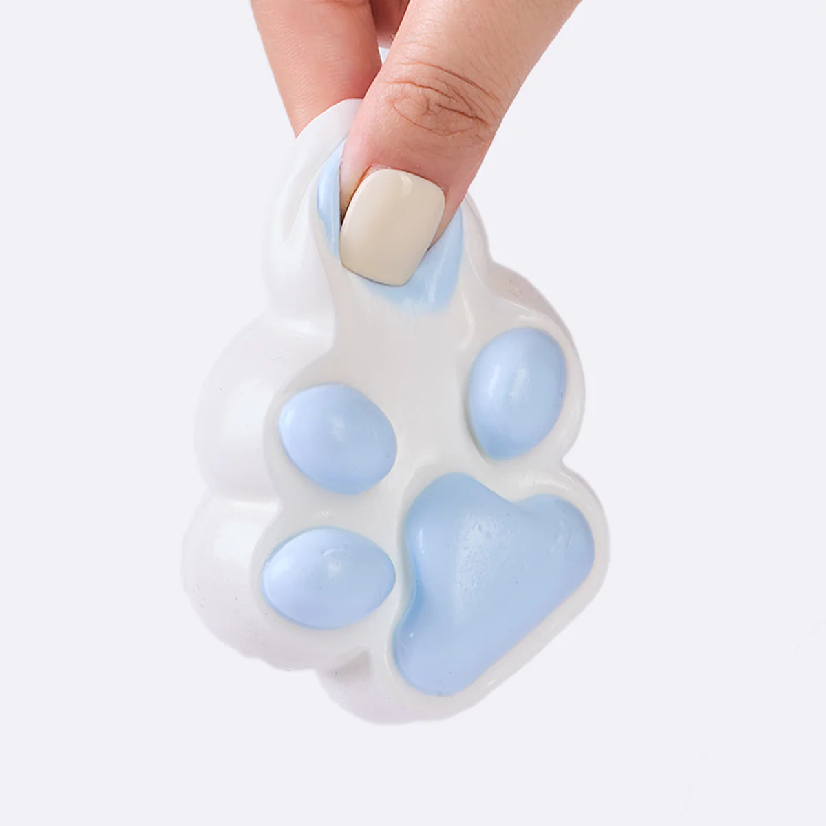 White-blue Paw Taba Squishy