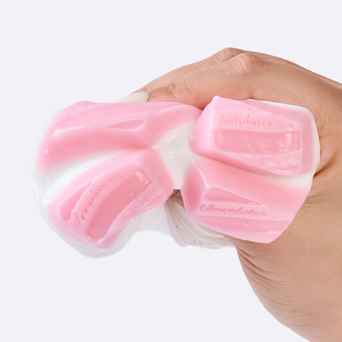 White-pink Chocolate Taba Squishy