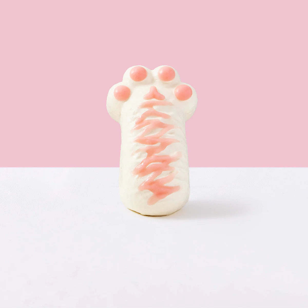 White-pink Kitten Paw Taba Squishy