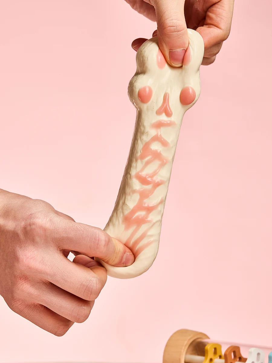 White-pink Kitten Paw Taba Squishy