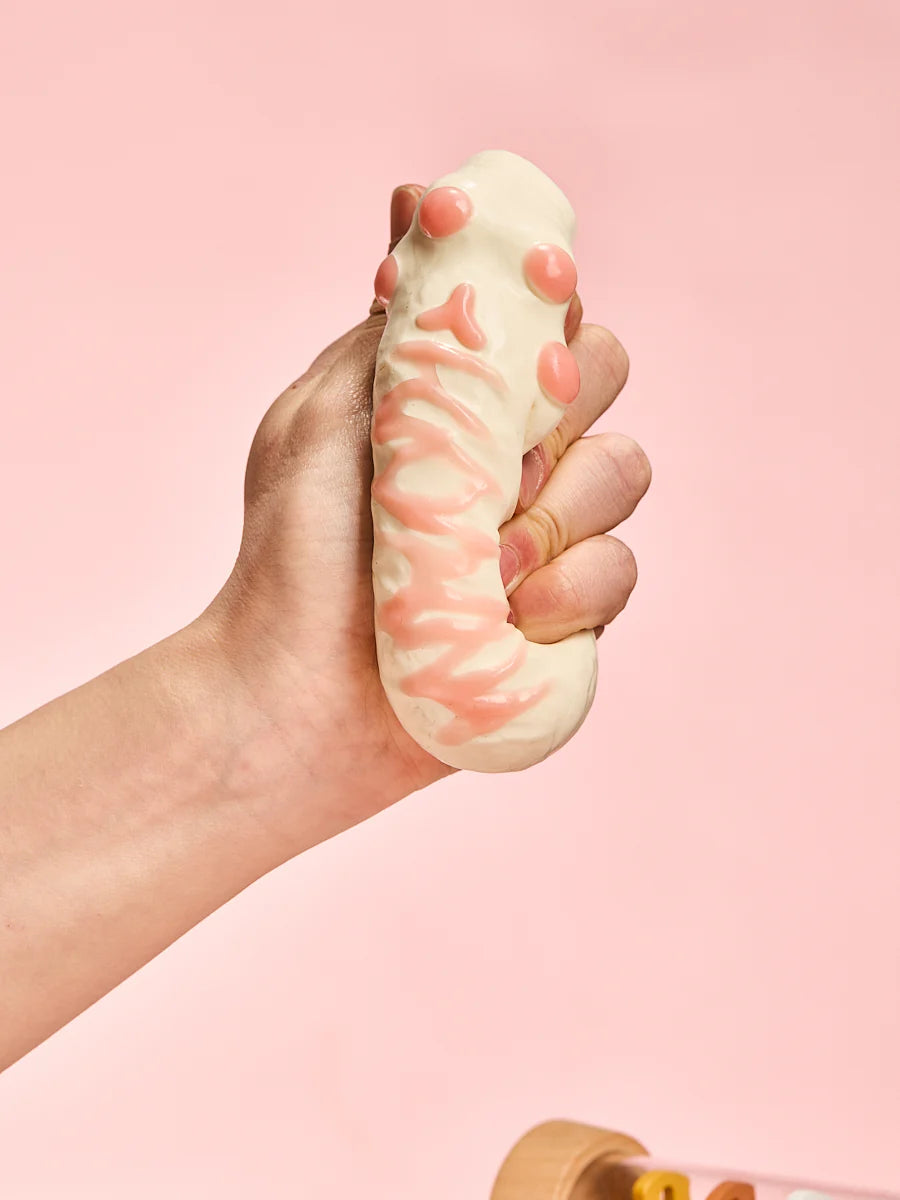 White-pink Kitten Paw Taba Squishy