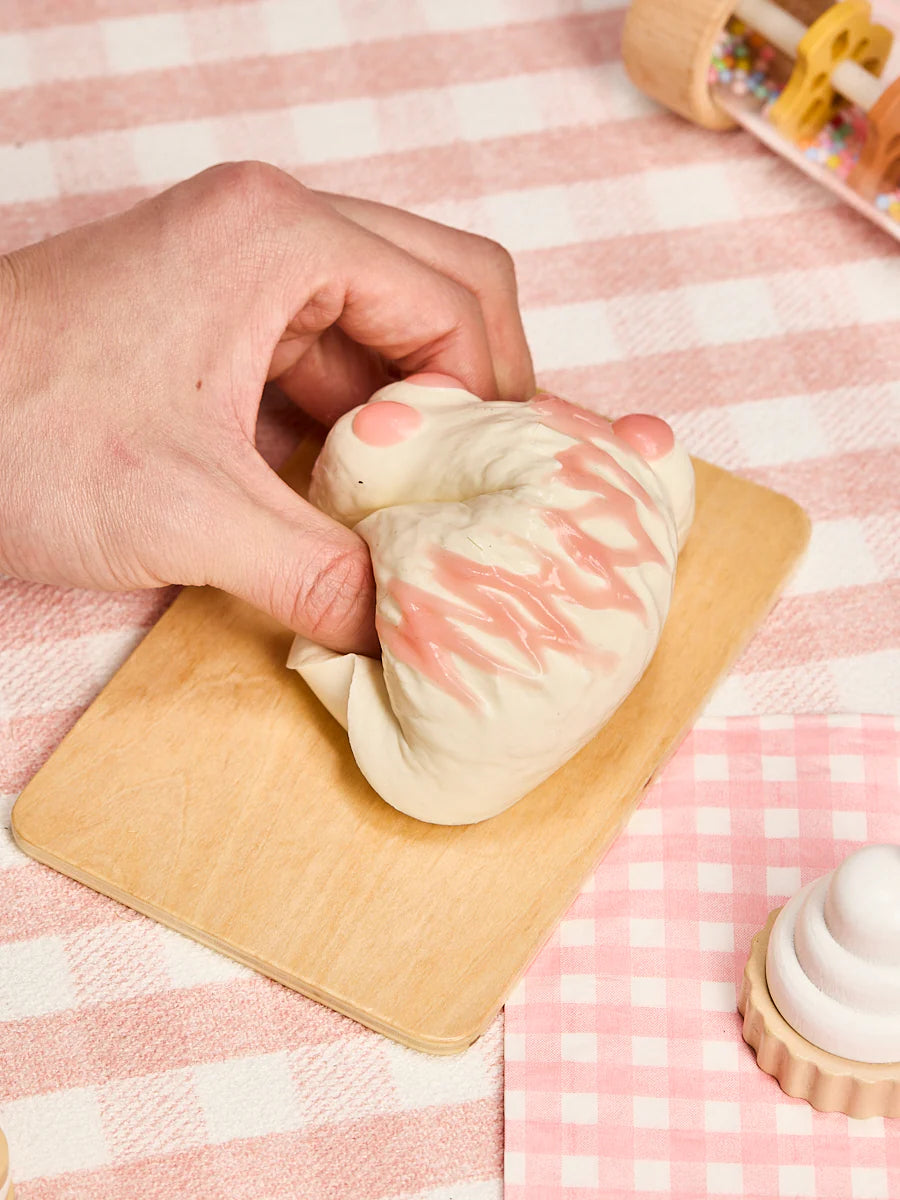 White-pink Kitten Paw Taba Squishy