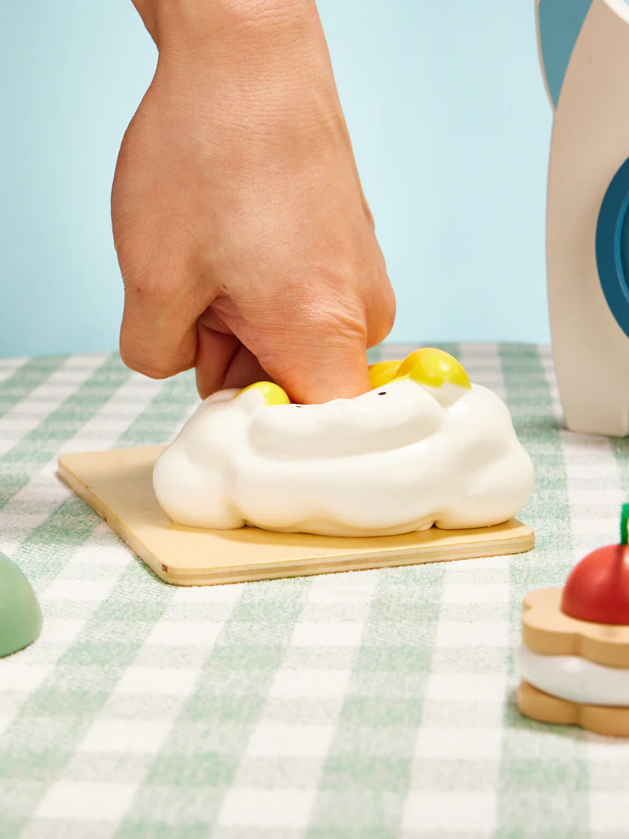 White-yellow Sheep Taba Squishy
