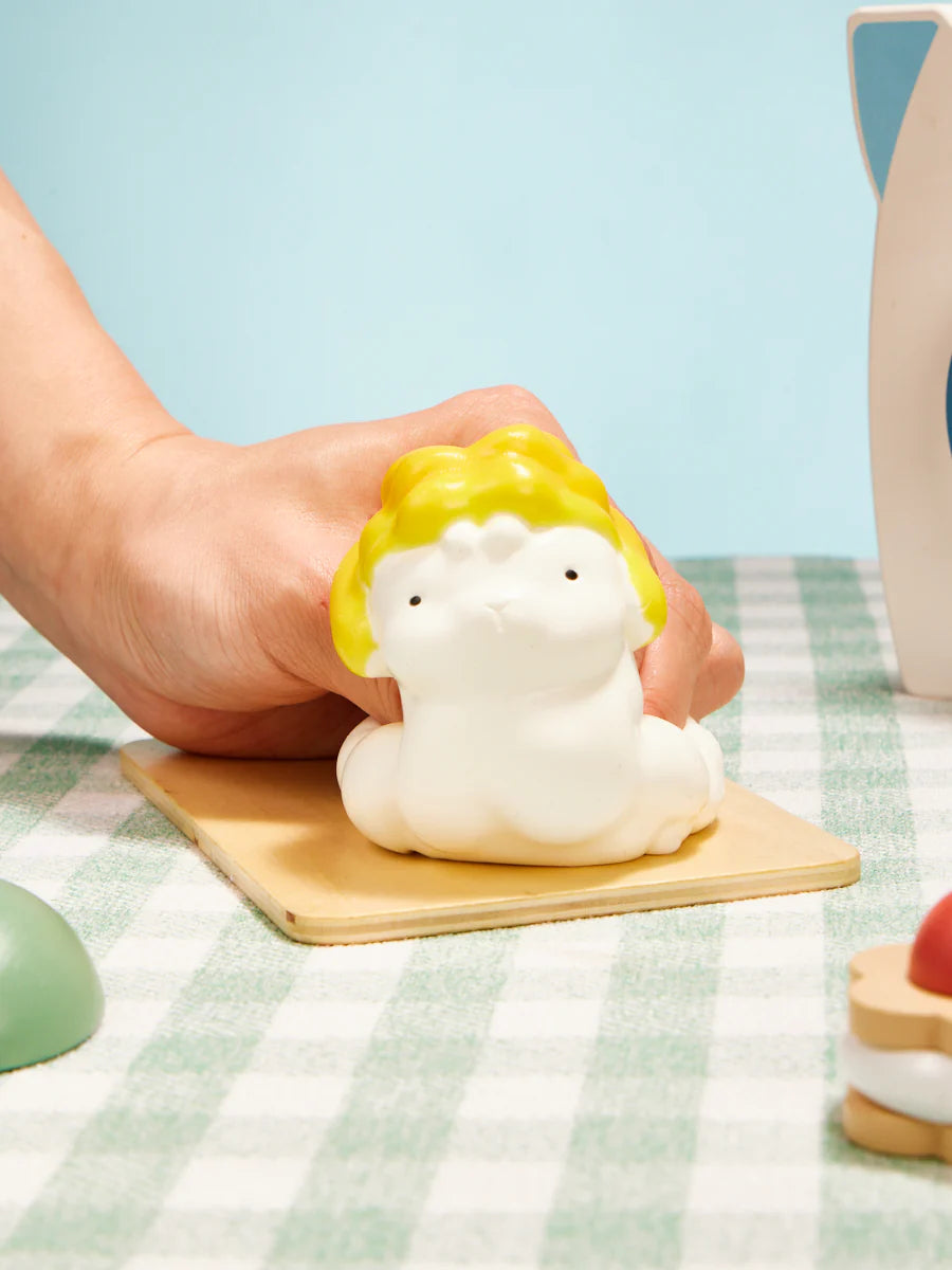 White-yellow Sheep Taba Squishy