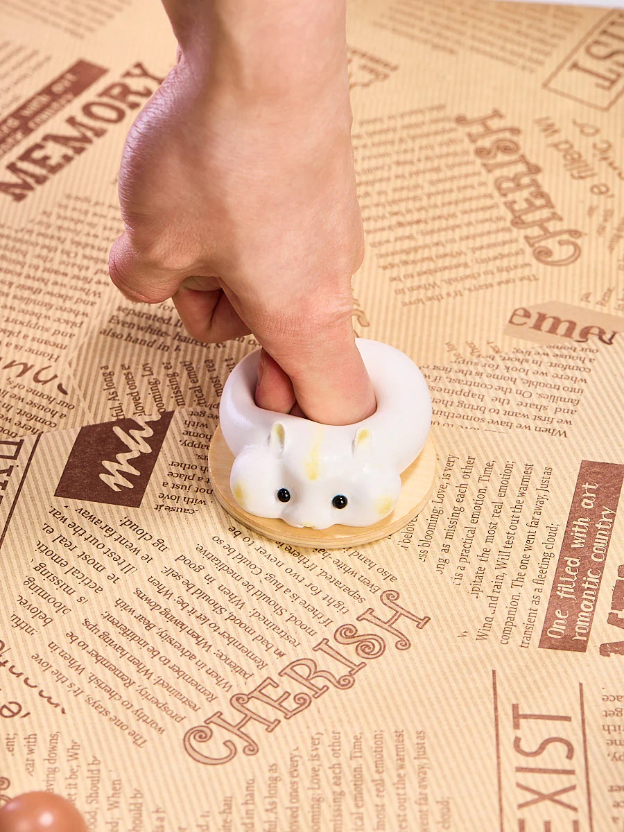 White Hamster Taba Squishy