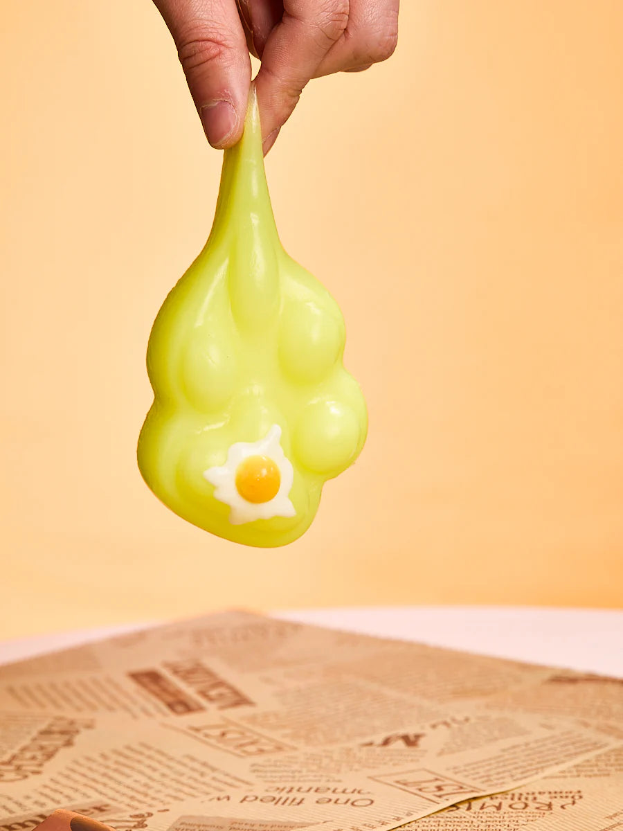 Yellow Egg Paw Taba Squishy