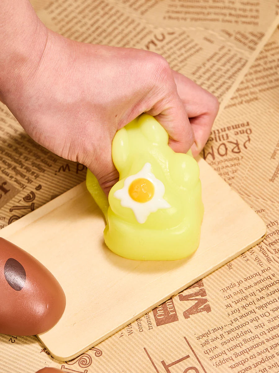 Yellow Egg Paw Taba Squishy