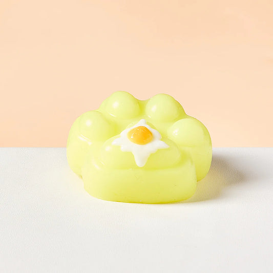 Yellow Egg Paw Taba Squishy