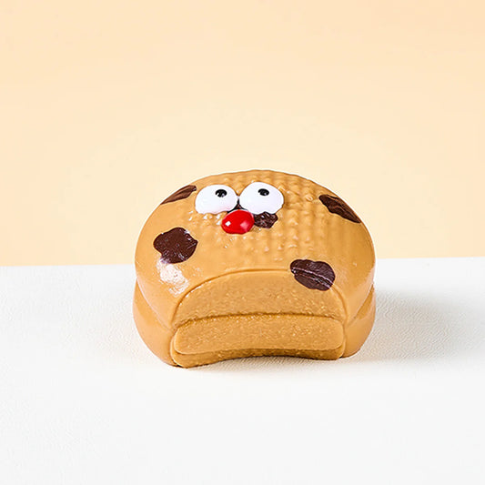 Brown Funny Biscuit Taba Squishy