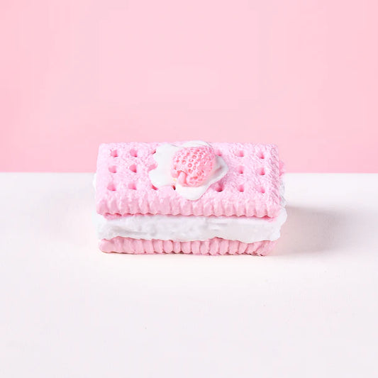 Pink Strawberry Sandwich Cookie Squeeze Toys