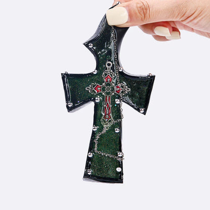 Dark Green Cross Taba Squishy