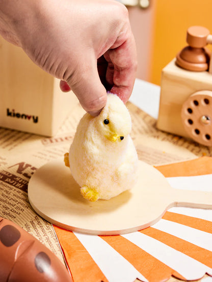Flocked Chick Squeeze Toy