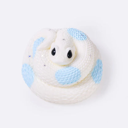 White-blue Snake Taba Squishy