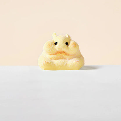 Flocked Hamster Taba Squishy