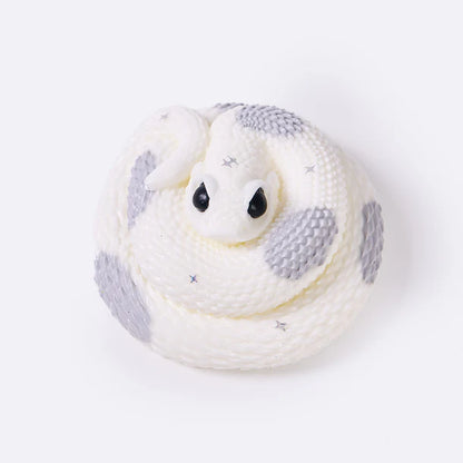 White-gray Snake Taba Squishy