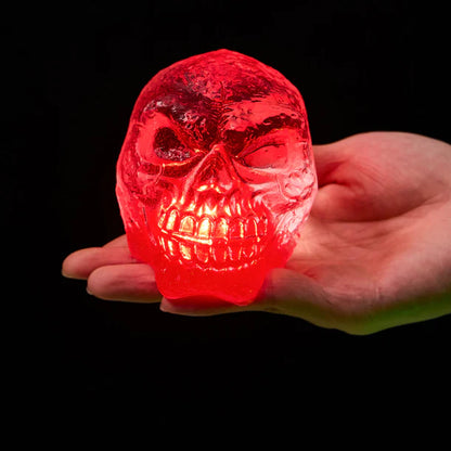 270g Clear Skull with Red Light Taba Squishy