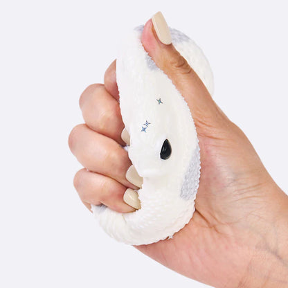 White-gray Snake Taba Squishy
