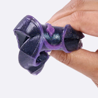 Glitter Black-purple Tomb Taba Squishy