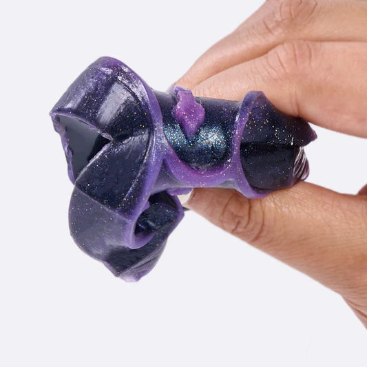 Glitter Black-purple Tomb Taba Squishy