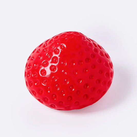 Red Strawberry Taba Squishy - Playdough Like