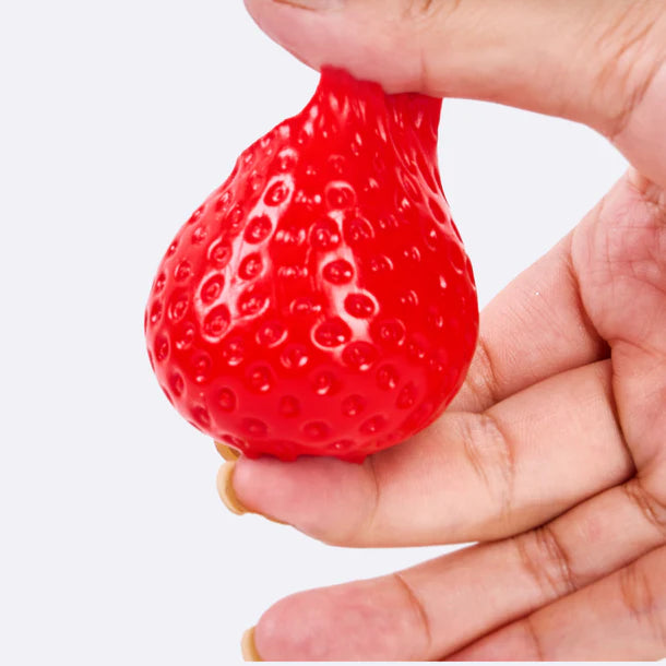Red Strawberry Taba Squishy - Playdough Like