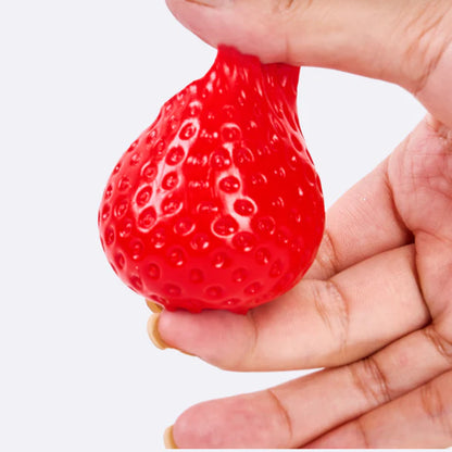 Red Strawberry Taba Squishy - Playdough Like