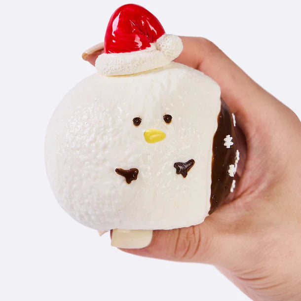White Snowman Ball Taba Squishy