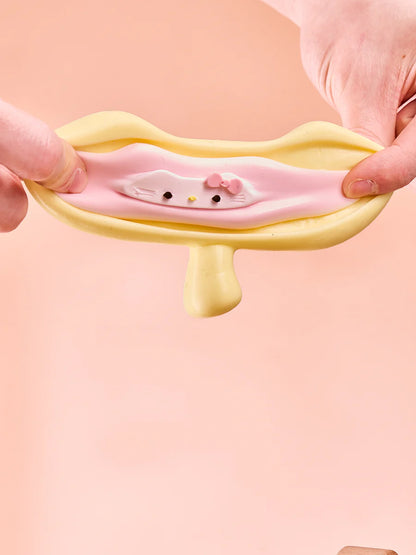 Yellow Kitten Makeup Mirror Taba Squishy