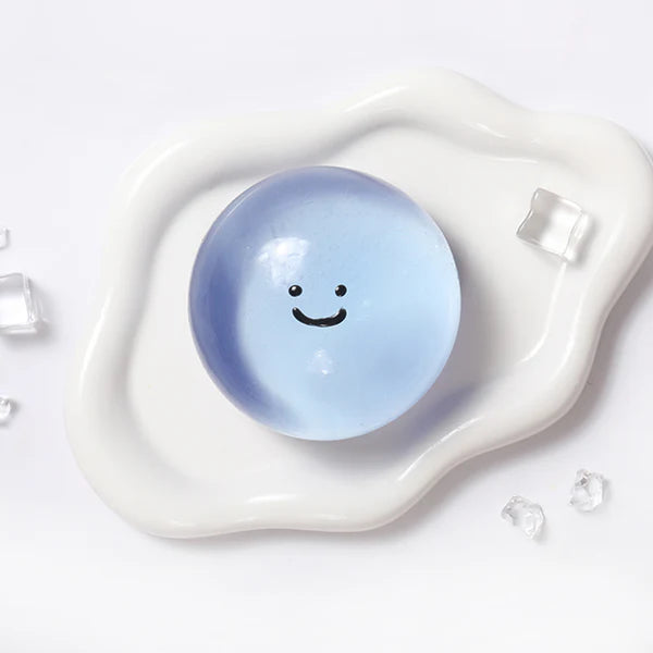 Crystal Blue Smile Face Magic Ball Taba Squishy