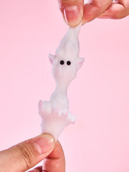 Flocked Mini White Lamb Taba Squishy