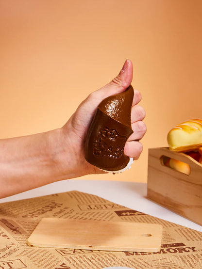 Choco Kitten Cake Roll Taba Squishy
