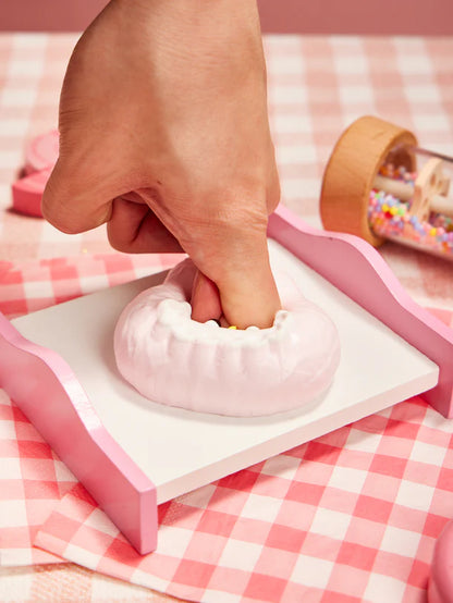 Pink Melody Bunny Cake Squeeze Toy