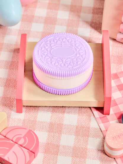 Purple-white Cookie Sandwich Sandwich Squeeze Toys