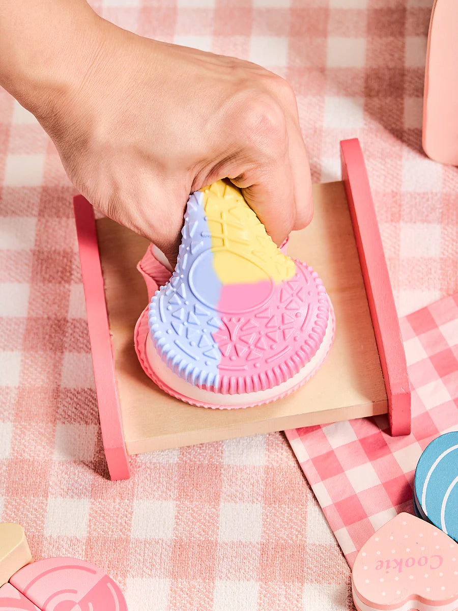 Pink-blue-yellow Cookie Sandwich Squeeze Toys