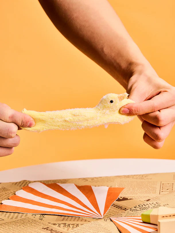 Flocked Duck Squeeze Toys