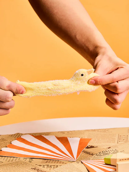 Flocked Duck Squeeze Toys