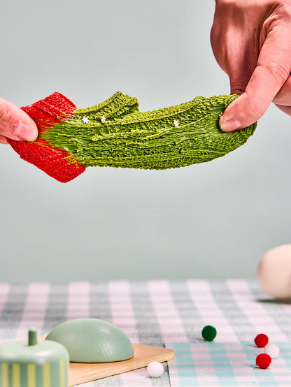 Xmas Woolen Glove Squeeze Toy