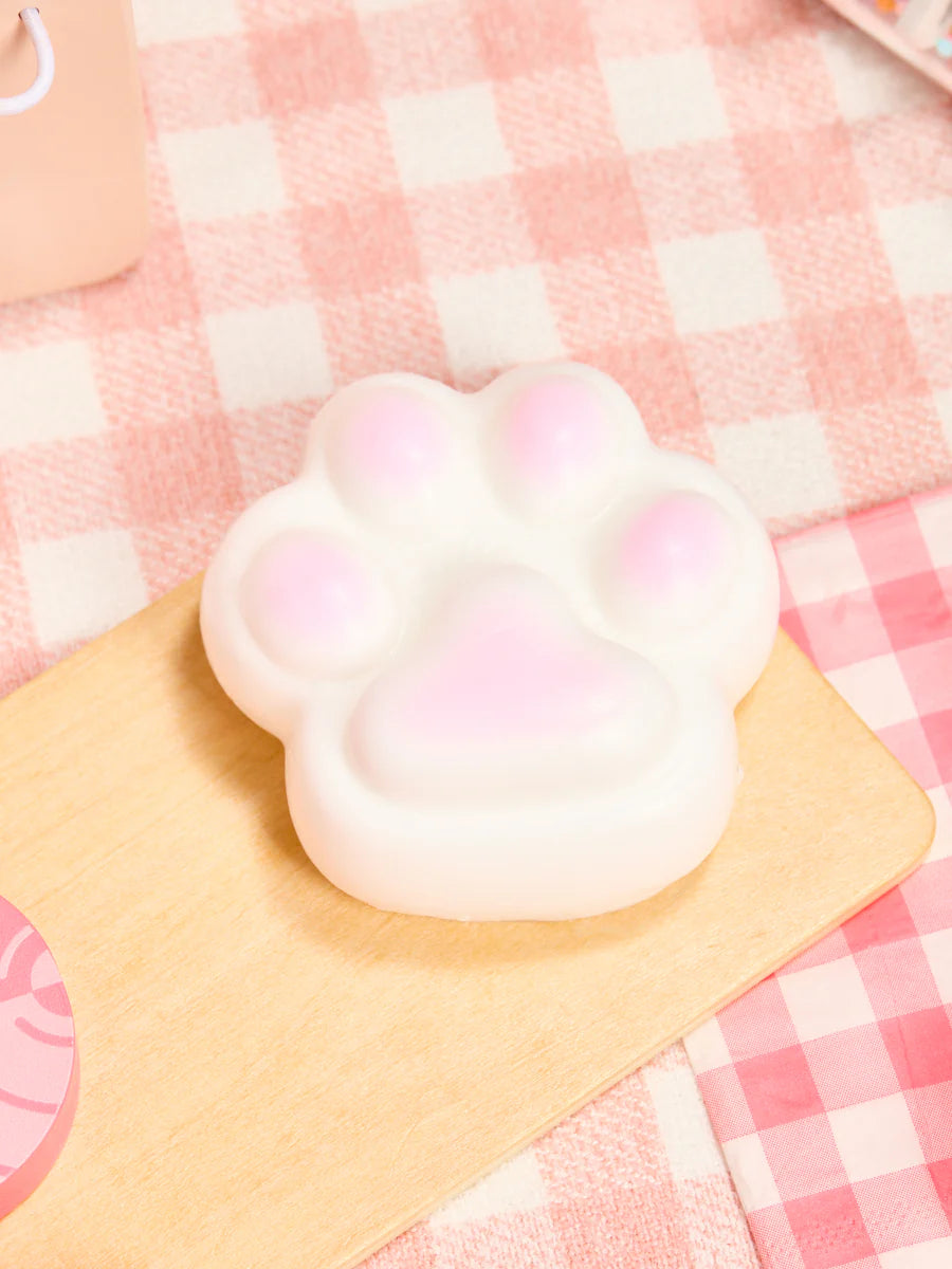 Big White-pink Paw Squeeze Toy