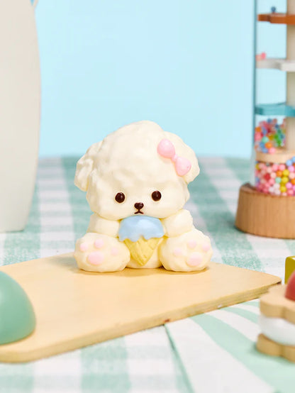 White Icecream Dog Squeeze Toy