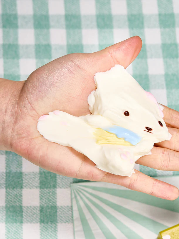 White Icecream Dog Squeeze Toy