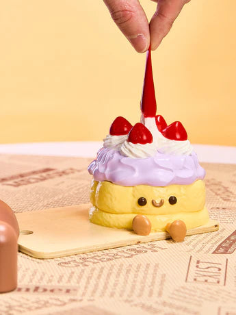 Purple Strawberry Tart Cake Squeeze Toy
