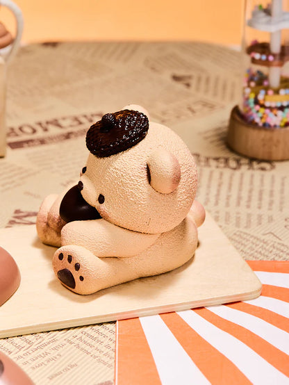 Brown Heart Bear Squeeze Toys