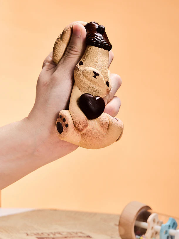 Brown Heart Bear Squeeze Toys