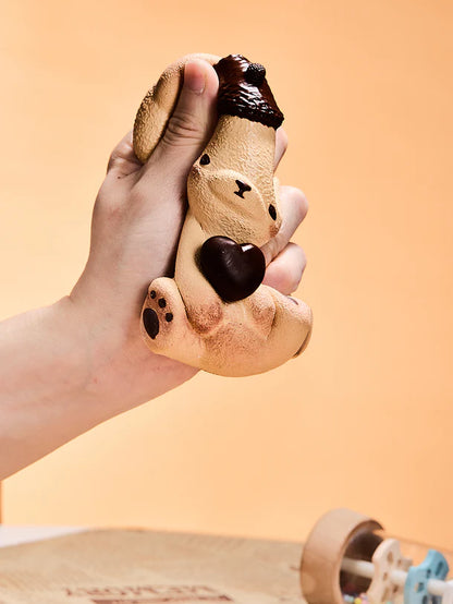 Brown Heart Bear Squeeze Toys