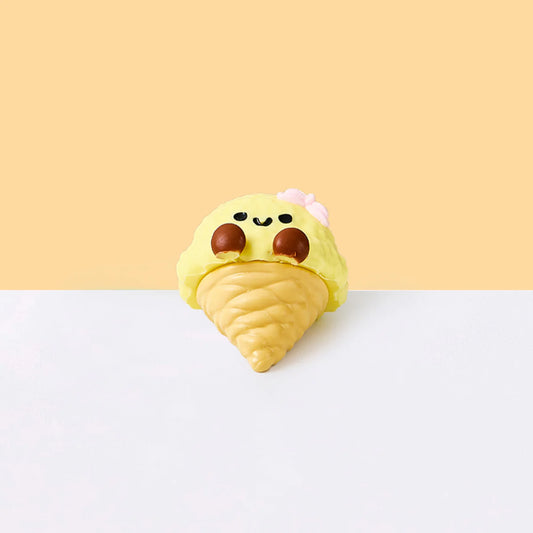 Cute Yellow Ice Cream Taba Squishy