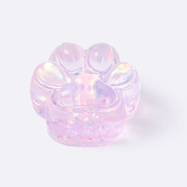 100g Blingbling Transparent-purple Paw Taba Squishy
