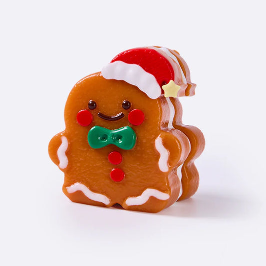 Gingerbread Man with Christmas Hat Taba Squishy
