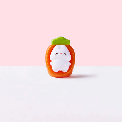 Cute Bunny on Carrot Taba Squishy