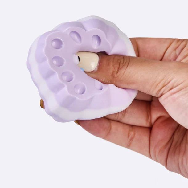 Purple Cute Monster Sandwich Cookie Taba Squishy