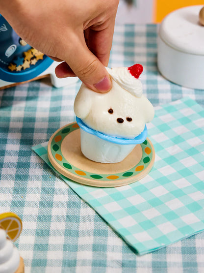 Cartoon Puppy Cupcake Taba Squishy